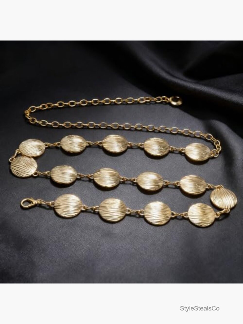 Adjustable Boho Metal Waist Chain Belt for Dresses - Picture 7 of 7